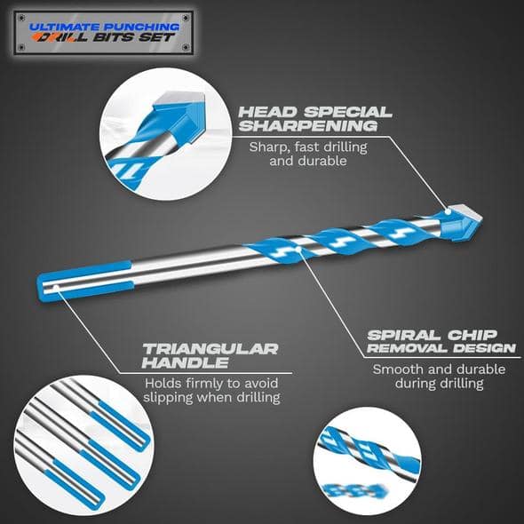 Komplet vrhunskih svedrov za luknjanje (5 kosov) - slika 2