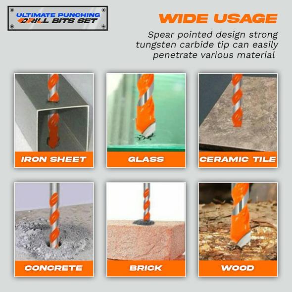 Komplet vrhunskih svedrov za luknjanje (5 kosov) - slika 3