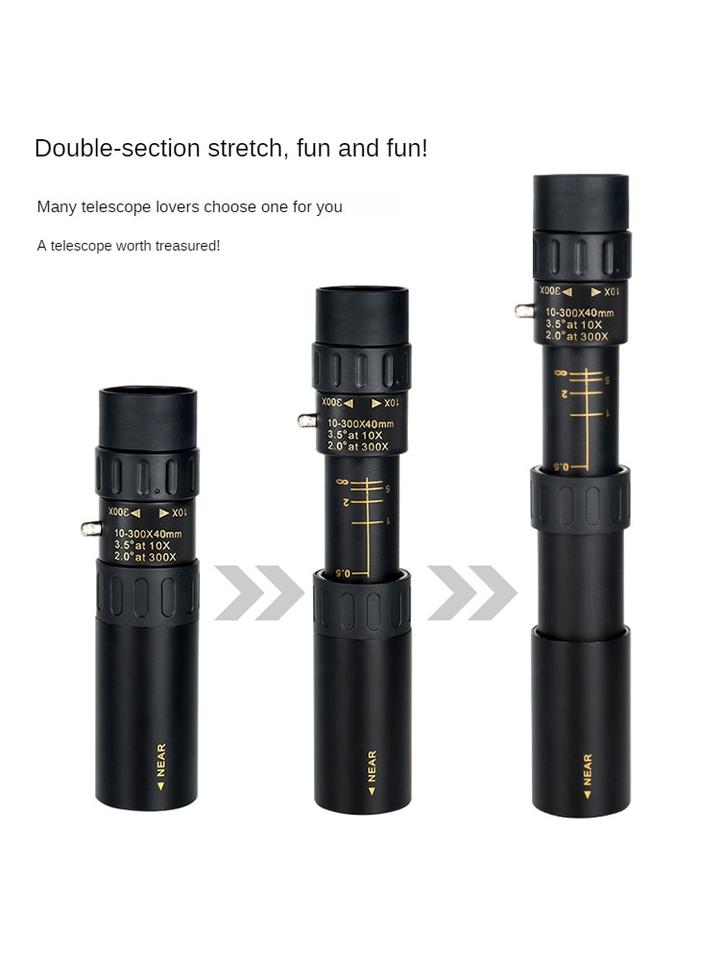 4K 10-300X40mm super telefoto zoom monokularni teleskop - slika 4