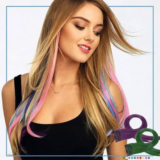 EZ Hair Clip-on Barvni poudarki