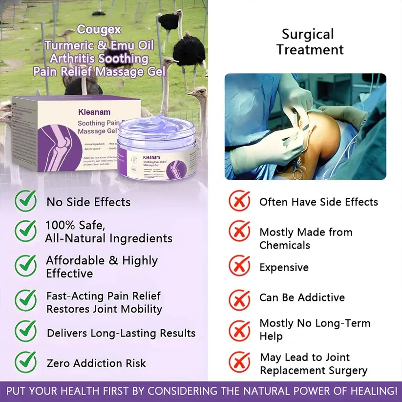 Kurkumin & Emujev gel proti bolečinam - slika 3