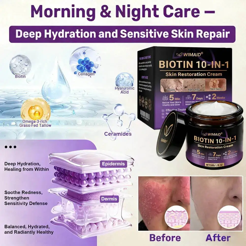 Biotin 10-v-1 krema za obnovo kože